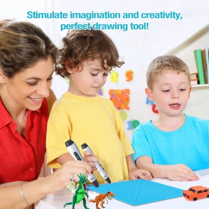 3D-Druckstift-Kopier-Silikon-DIY-Malvorlagen-Matte, Blue, Green, Transparent, Blue Large, Green Large, Transparent Large – Bild 9