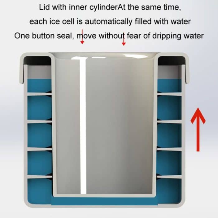 Zylindrische Eiswürfelform aus Silikon – Bild 3