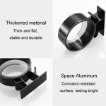 Badezimmer-Haartrockner-Regal, No-Punch-Aufbewahrungsregal zur Wandmontage, Black, Silver – Bild 6