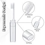 Faltbares Zahnbürstenset für Geschäftsreisen, tragbare Hotel-Transparente Aufbewahrungszahnbürste, OPP Bag – Bild 4