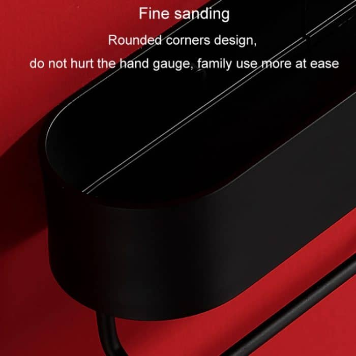 Toilettenregal No-Punch Badezimmer-Aufbewahrungsregal, 30cm Black, 40cm Black, 30cm With Towel Rod Black, 40cm With Towel Rod Black, 30cm Matte, 40cm Matte, 30cm With Towel Rod Matte, 40cm With Towel Rod Matte – Bild 5