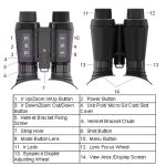 Einstellbarer Pupillenabstand, Headset, Nachtsichtgerät, 3D-HD-Digitalfernglas, Outdoor-Infrarot-Nachtsichtteleskop, NV8300 – Bild 3