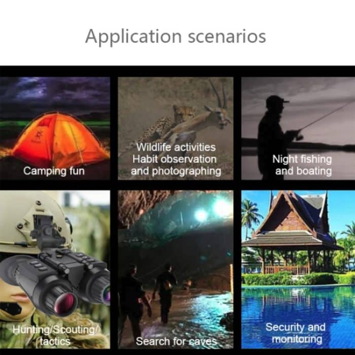 Einstellbarer Pupillenabstand, Headset, Nachtsichtgerät, 3D-HD-Digitalfernglas, Outdoor-Infrarot-Nachtsichtteleskop, NV8300 – Bild 9