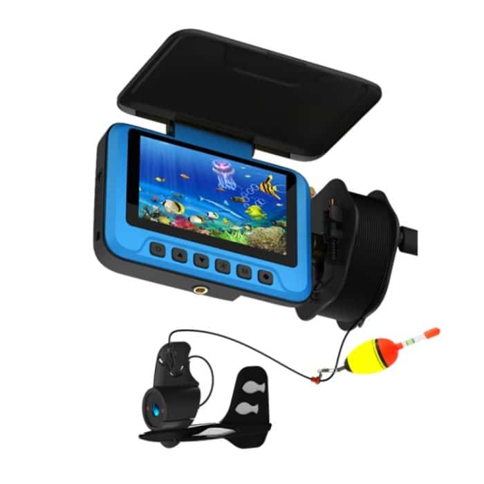 Fischfinder-Kamera, Unterwasserüberwachung, Angeln, Sonarsensor, 4,3-Zoll-Display, LED-Digitalzoom, 4-facher Eisboot-Fishfinder, FDV3000 – Bild 1