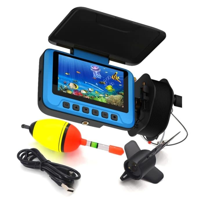 Fischfinder-Kamera, Unterwasserüberwachung, Angeln, Sonarsensor, 4,3-Zoll-Display, LED-Digitalzoom, 4-facher Eisboot-Fishfinder, FDV3000 – Bild 2