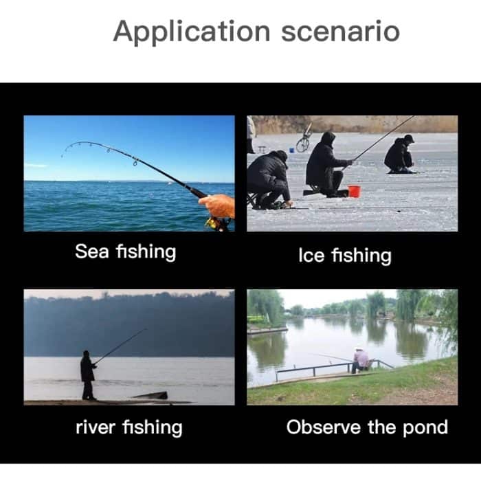 Fischfinder-Kamera, Unterwasserüberwachung, Angeln, Sonarsensor, 4,3-Zoll-Display, LED-Digitalzoom, 4-facher Eisboot-Fishfinder, FDV3000 – Bild 11