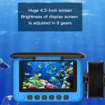 Fischfinder-Kamera, Unterwasserüberwachung, Angeln, Sonarsensor, 4,3-Zoll-Display, LED-Digitalzoom, 4-facher Eisboot-Fishfinder, FDV3000 – Bild 6