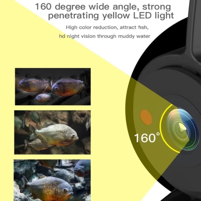 Fischfinder-Kamera, Unterwasserüberwachung, Angeln, Sonarsensor, 4,3-Zoll-Display, LED-Digitalzoom, 4-facher Eisboot-Fishfinder, FDV3000 – Bild 9