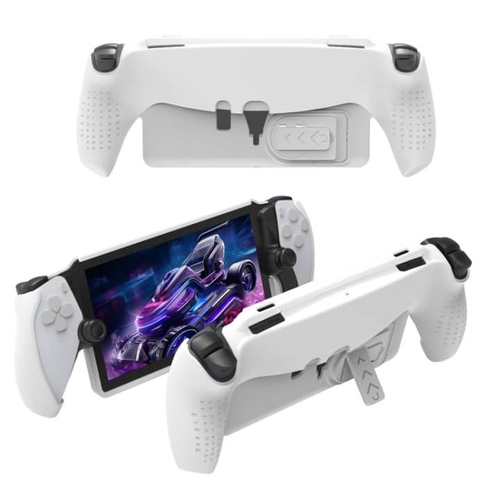 TBD0604380601A.jpg Für PlayStation Portal Griff JYS TPU-Schutzhülle mit Ständer, With Stand(White), With Stand(Black) – Bild 1