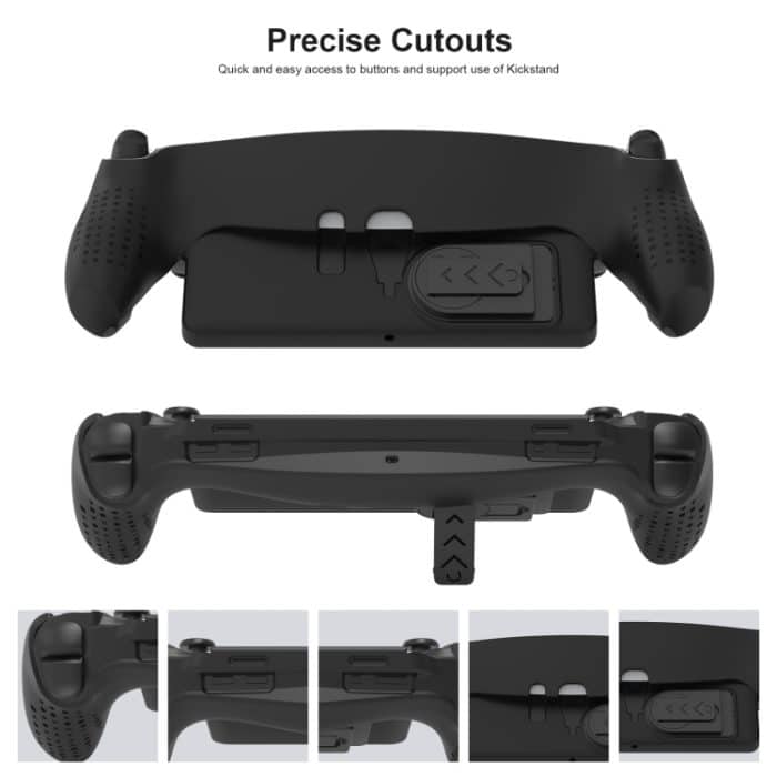 Für PlayStation Portal Griff JYS TPU-Schutzhülle mit Ständer, With Stand(White), With Stand(Black) – Bild 2