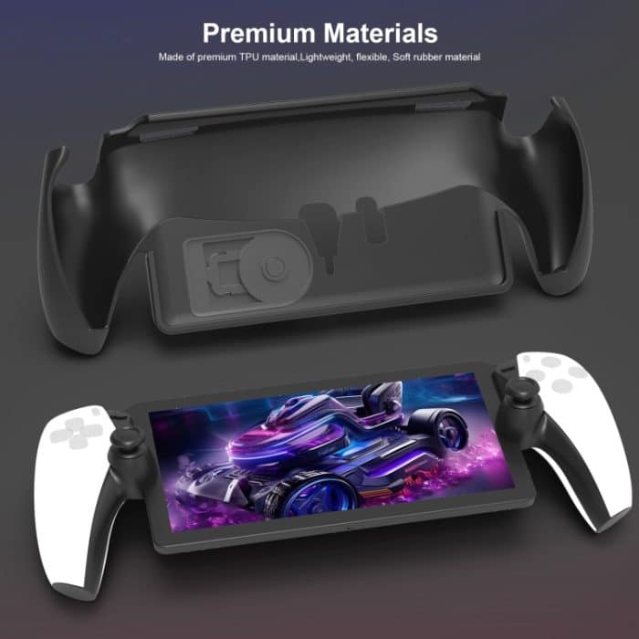 Für PlayStation Portal Griff JYS TPU-Schutzhülle mit Ständer, With Stand(White), With Stand(Black) – Bild 4