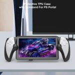 Für PlayStation Portal Griff JYS TPU-Schutzhülle mit Ständer, With Stand(White), With Stand(Black) – Bild 6