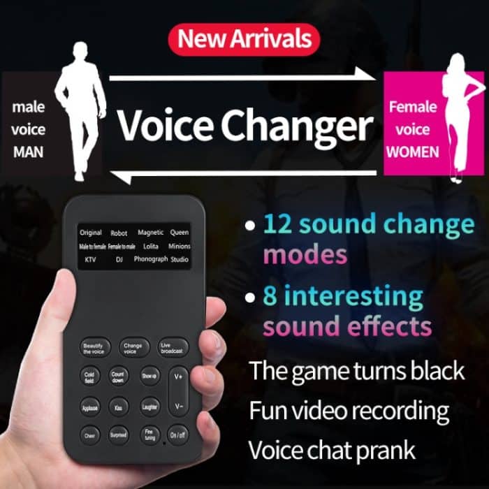 S9 Handy Computer Live Soundkarte Voice Changer Spiel Karaoke Aufnahme Audio Transformer, S9 – Bild 2