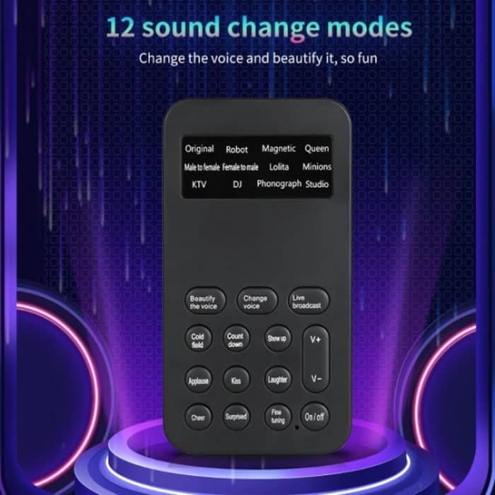 S9 Handy Computer Live Soundkarte Voice Changer Spiel Karaoke Aufnahme Audio Transformer, S9 – Bild 6