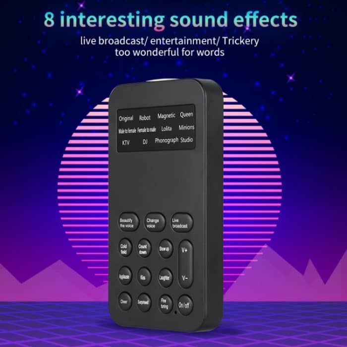 S9 Handy Computer Live Soundkarte Voice Changer Spiel Karaoke Aufnahme Audio Transformer, S9 – Bild 7