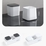 Hotel-Zahnbürstenständer mit Doppelbecher-Desktop-Zahnpastahalter zur Wandmontage – Bild 4