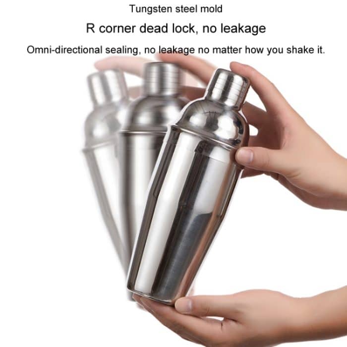 15-in-1-Edelstahl-Barkeeper-Set, Cocktail-Shaker, Bar-Barkeeper-Werkzeuge, 350ml, 550ml, 700ml, 750ml – Bild 6