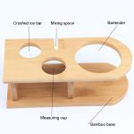 4-in-1-Edelstahl-Mixer-Set mit Bambus-Ständer-Shaker-Werkzeugen, 350ml, 550ml, 750ml – Bild 4