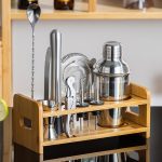 12-in-1-Edelstahl-Barkeeper-Holzständer-Set, Cocktail-Barkeeper-Werkzeuge, 350ml, 550ml, 700ml, 750ml – Bild 10