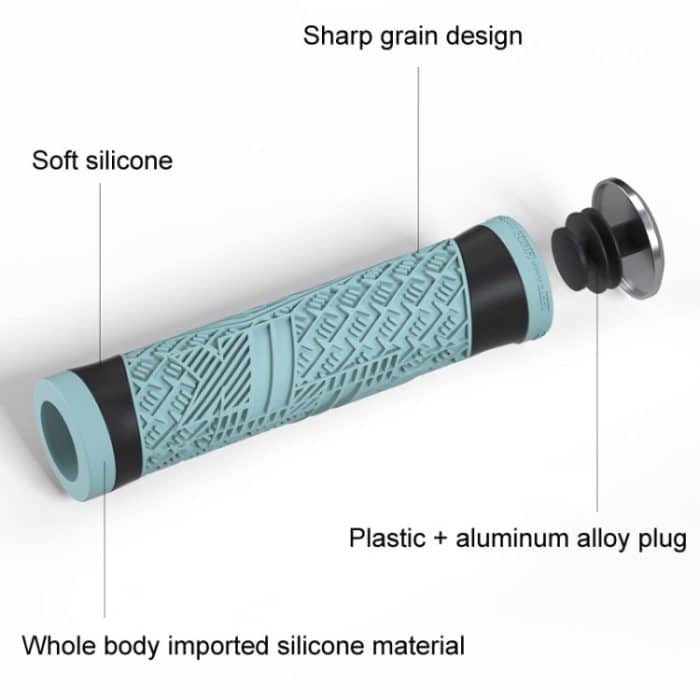 ENLEE E-235151 1 Paar Silikon-Fahrradabdeckungen Mountainbike-Fahrradgriffe mit Lenkerblockierung – Bild 4
