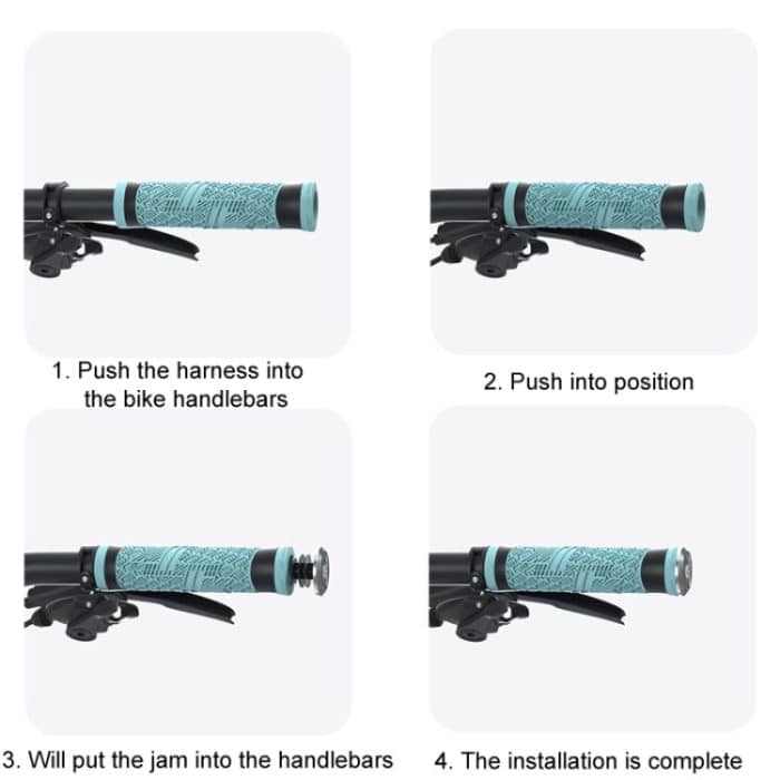ENLEE E-235151 1 Paar Silikon-Fahrradabdeckungen Mountainbike-Fahrradgriffe mit Lenkerblockierung – Bild 9