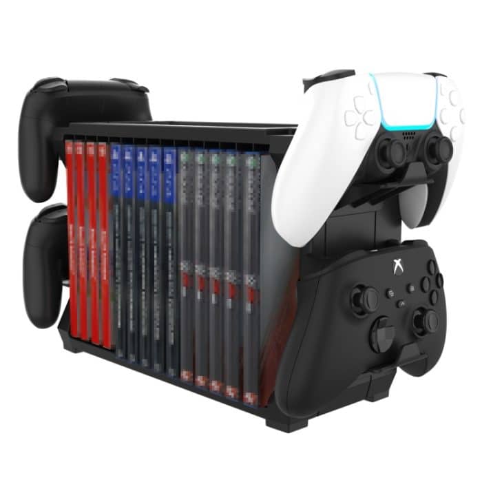 DOBE HHC-P5028 Multifunktionaler Konsolen-Disk-Organizer, Gamepad-Aufbewahrungsständer für PS5/Switch/Xbox Series S/Xbox Series X – Bild 5