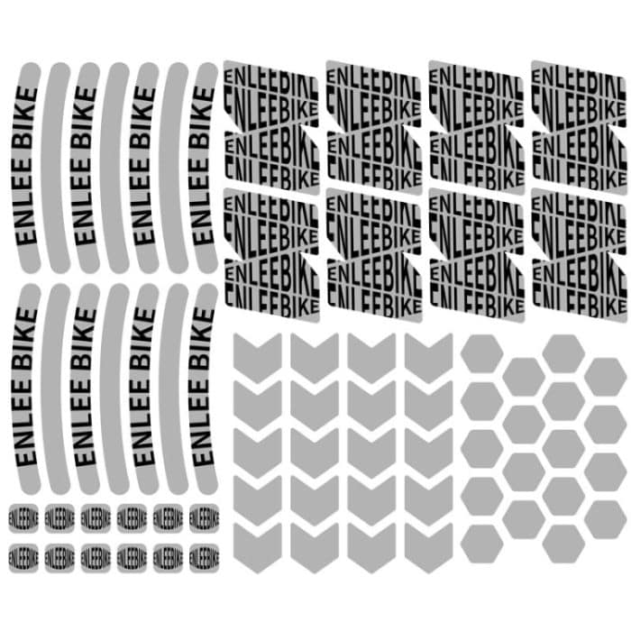 TBD0604389201A.jpg ENLEE E-RS2302 72 teile/satz Multifunktionale Reflektierende Streifen Aufkleber Fahrrad Körper Warnung Aufkleber – Bild 1