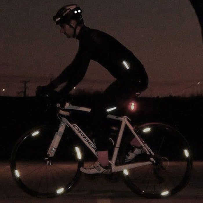 ENLEE E-RS2302 72 teile/satz Multifunktionale Reflektierende Streifen Aufkleber Fahrrad Körper Warnung Aufkleber – Bild 2