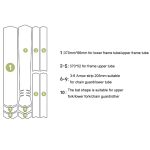 ENLEE E14611 10 teile/satz Fahrrad TPU Unsichtbare Folie Rennrad Körper Jersey Farbwechsel Membran, Cartoon, Caterpillar, Beauty, Camouflage, Wood Monster, Sunset, Doughnut, Doodle, Orangutan, Chinese Dream – Bild 3