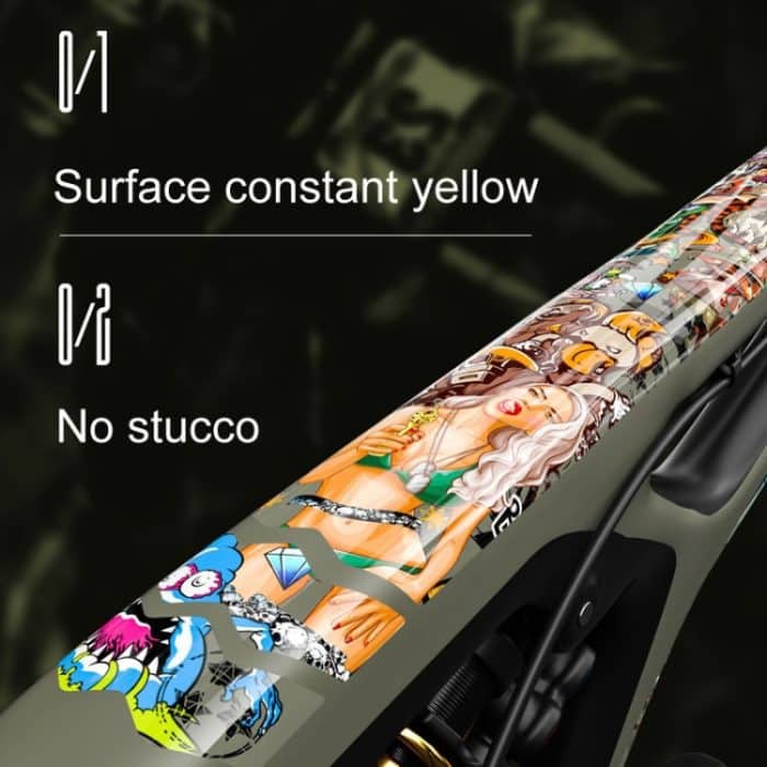 ENLEE E14611 10 teile/satz Fahrrad TPU Unsichtbare Folie Rennrad Körper Jersey Farbwechsel Membran, Cartoon, Caterpillar, Beauty, Camouflage, Wood Monster, Sunset, Doughnut, Doodle, Orangutan, Chinese Dream – Bild 7