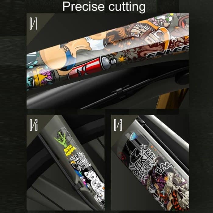 ENLEE E14611 10 teile/satz Fahrrad TPU Unsichtbare Folie Rennrad Körper Jersey Farbwechsel Membran, Cartoon, Caterpillar, Beauty, Camouflage, Wood Monster, Sunset, Doughnut, Doodle, Orangutan, Chinese Dream – Bild 8