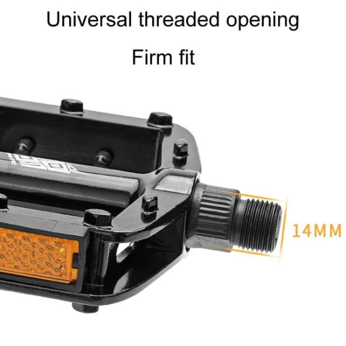 ENLEE M504 1 Paar Fahrrad-Aluminium-Kugelpedale, Freizeitpedale mit Reflektoren – Bild 5