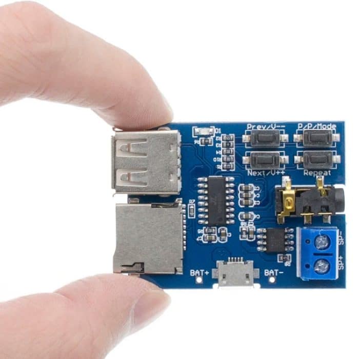 MP3 Verlustfreie Decoder Board Decoder TF Karte USB-Flash-Laufwerk MP3 Decodierung Player Modul Mit Verstärker, Micro, Type-C – Bild 6