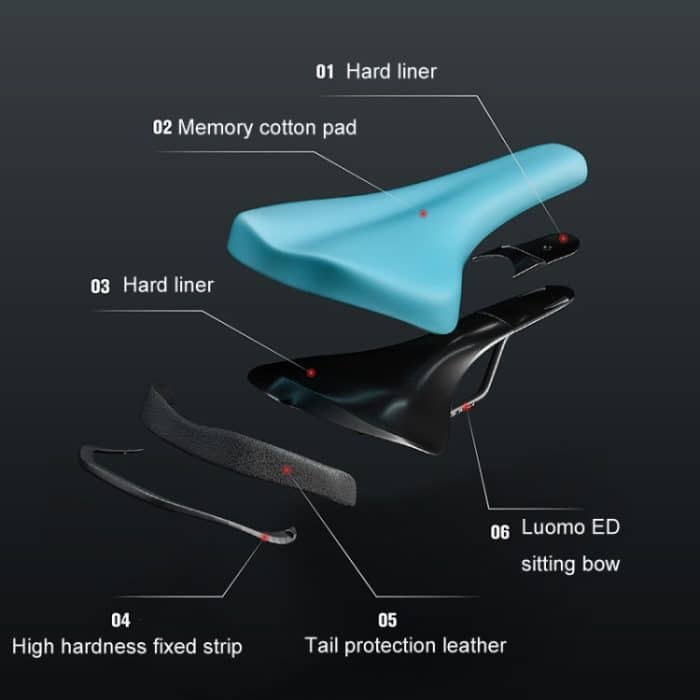 ENLEE ZD-B834 Fahrradkissen Sattel Mountainbike stoßdämpfender Sitz, Snake Head, Flash, Orangutan, Beauty, Warrior – Bild 4