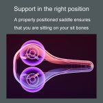 ENLEE ZD-B834 Fahrradkissen Sattel Mountainbike stoßdämpfender Sitz, Snake Head, Flash, Orangutan, Beauty, Warrior – Bild 9