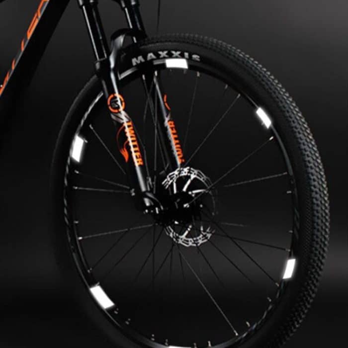 Fahrrad-Rad-Set, reflektierende Aufkleber, Nachtradfahren, reflektierende Schilder, ENLEE E-RS2301 12pcs /Set – Bild 2