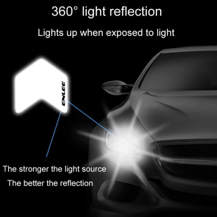 Fahrrad-Rad-Set, reflektierende Aufkleber, Nachtradfahren, reflektierende Schilder, ENLEE E-RS2301 12pcs /Set – Bild 7
