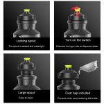 ENLEE E-SH305 Fahrrad-Wasserbecher, Squeeze-Fitness-Sportflasche mit Staubkappe, 550ml, 750ml – Bild 9