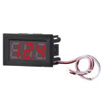 0V-30V 3-Draht-DC-Voltmeter-Klemme 0,56 Zoll LED-Digitalvoltmeter-Zubehör Verpolungsschutz, Red, Blue, Green