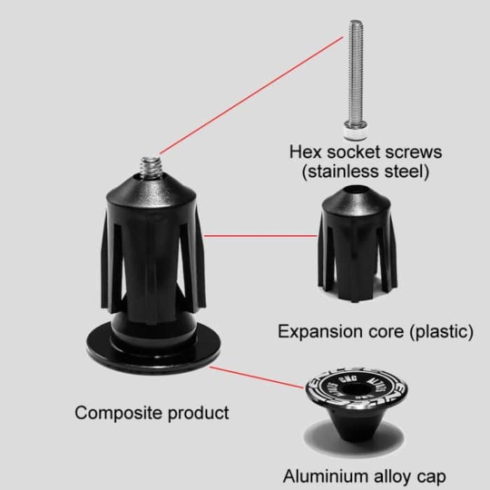 ENLEE BD40 1 Paar Mountainbike Aluminium erweiterbare Lenkerstopfen Fahrradgriff Blocker Zubehör – Bild 6