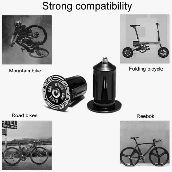 ENLEE BD40 1 Paar Mountainbike Aluminium erweiterbare Lenkerstopfen Fahrradgriff Blocker Zubehör – Bild 7