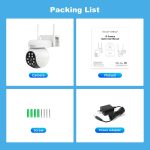 SriHome SH052B Wifi 5MP Drahtlose PTZ IP AI Auto Tracking Sound & Licht Alarm Sternenlicht Farbe Nachtsicht Im Freien überwachung Kamera, EU, US, UK, AU – Bild 4