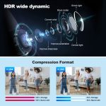 SriHome SH052B Wifi 5MP Drahtlose PTZ IP AI Auto Tracking Sound & Licht Alarm Sternenlicht Farbe Nachtsicht Im Freien überwachung Kamera, EU, US, UK, AU – Bild 8