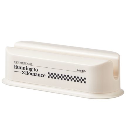 Cremefarbener Küchen-Aufbewahrungsständer, Messerhalter, Schneidebrett, Pot Lid Rack, Knife Rack, 2 In 1