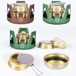 CSTUR Y2218 Outdoor Ultraleichter Aluminiumkocher Camping Angeln Tragbare Flüssigalkoholkocher – Bild 3