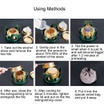 CSTUR Y2218 Outdoor Ultraleichter Aluminiumkocher Camping Angeln Tragbare Flüssigalkoholkocher – Bild 10