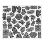 Elektrische Motorrad-Graffiti-reflektierende Aufkleber, Fahrrad, dekorative Warnstreifen, ENLEE EN-6541 35pcs /Set