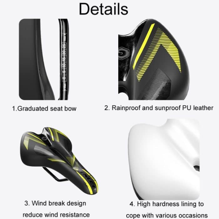 ENLEE E-ZD310 Fahrrad stoßfestes Kissen Outdoor Radfahren Mountainbike Sattel – Bild 9