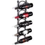 Badezimmer-Wand-Handtuchhalter, multifunktionales Eisen-Wand-Weinständer-Lagerregal – Bild 5