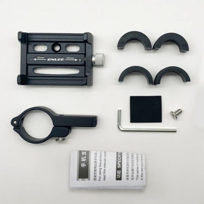 ENLEE Aluminiumlegierung Telefonhalter Fahrradfahren Feste Navigationshalterung – Bild 11